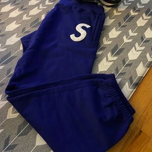 Supreme S Logo Sweat Pants SS20 Dark Royal Large